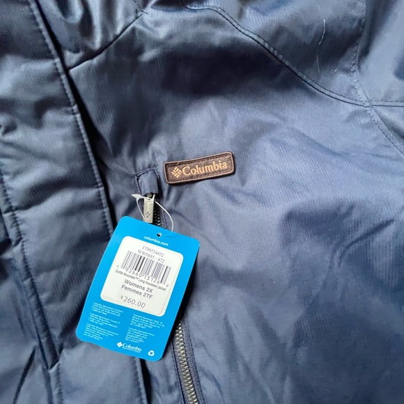 Columbia Women’s Suttle mountain navy long insulated jacket size 2X - Picture 13 of 13